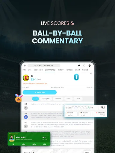 ดาวน์โหลด Cricket LineX ล่าสุด – อัปเดตผลคริกเก็ตสดฟรี - Screenshot 10