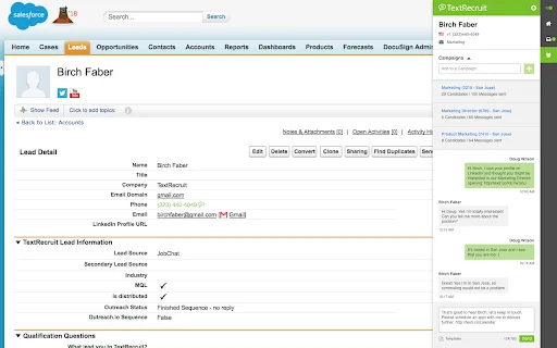 ดาวน์โหลด TextRecruit Extension ฟรี – ตัวช่วยสรรหาบุคลากรผ่านเบราว์เซอร์ - Screenshot 2