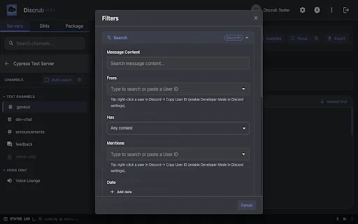 ดาวน์โหลด Discrub ล่าสุด – เครื่องมือจัดการข้อความ Discord ฟรี - Screenshot 3