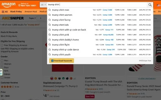 ดาวน์โหลด AMZSniper ฟรี – เครื่องมือวิจัยสินค้า Merch และ KDP ที่ดีที่สุด - Screenshot 3
