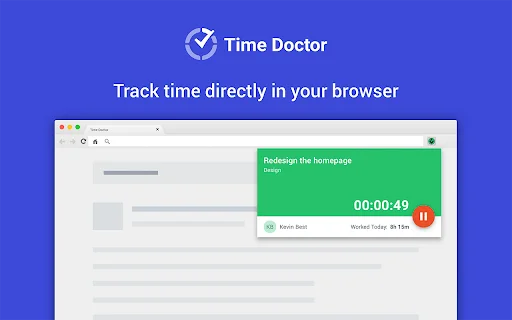 ดาวน์โหลด Time Doctor Chrome Extension ล่าสุด – ติดตามเวลาทำงานฟรี - Screenshot 2