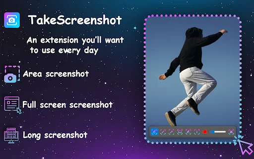 ดาวน์โหลด TakeScreenshot ฟรี – แคปหน้าจอแบบเลื่อนและแก้ไขได้ง่าย - Screenshot 1