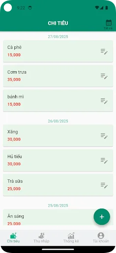 ดาวน์โหลด Thu Chi ล่าสุด – แอปจัดการรายรับรายจ่ายฟรี ใช้งานง่าย - Screenshot 3