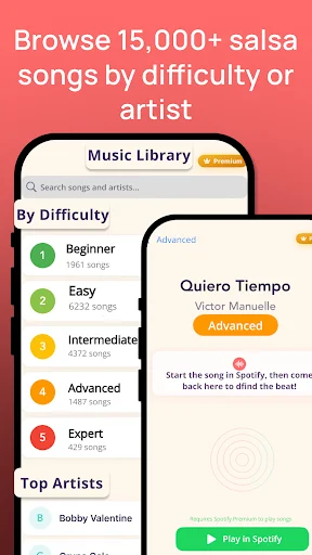 ดาวน์โหลด Dancetime – Salsa Beat Finder ล่าสุด – ค้นหาจังหวะเพลงเต้นรำฟรี - Screenshot 4