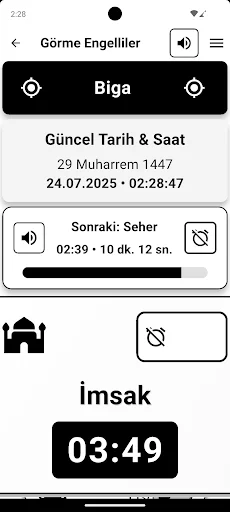 ดาวน์โหลด Türkiye Takvimi • Namaz Vakti ล่าสุด – เวลาละหมาดและทิศกิบละ - Screenshot 8