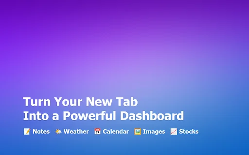 ดาวน์โหลด New Tab Widgets – ปรับแต่งหน้า New Tab ให้เป็นแดชบอร์ดส่วนตัวฟรี - Screenshot 1