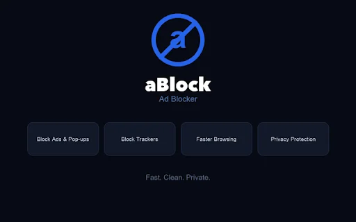 ดาวน์โหลด aBlock – ส่วนขยายบล็อกโฆษณาและตัวติดตาม ฟรีล่าสุด - Screenshot 2