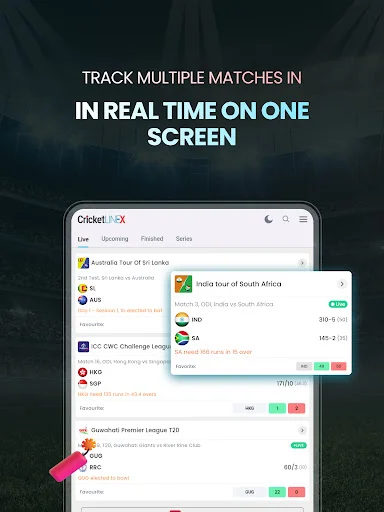 ดาวน์โหลด Cricket LineX ล่าสุด – อัปเดตผลคริกเก็ตสดฟรี - Screenshot 15