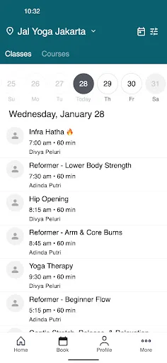 ดาวน์โหลด Jal Yoga แอปจองคลาสโยคะและฟิตเนสที่ดีที่สุดบนมือถือ - Screenshot 2