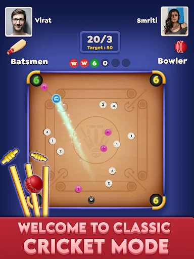 ดาวน์โหลด Carrom Cricket: Disc Pool เกมกระดานสุดมันส์ เล่นฟรีล่าสุด - Screenshot 11