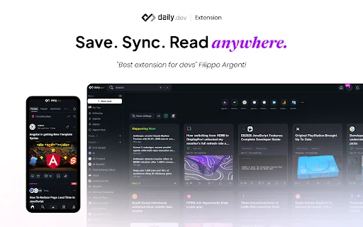 ดาวน์โหลด daily.dev ล่าสุด – อัปเดตข่าวสารไอทีและฟีดนักพัฒนาฟรี - Screenshot 5