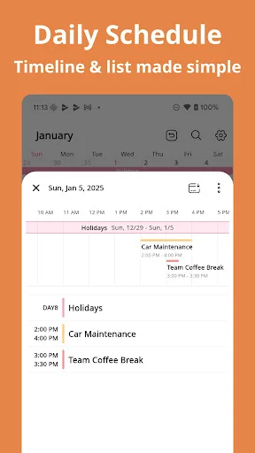 ดาวน์โหลด Simple Calendar: Clean&Minimal ล่าสุด – ปฏิทินใช้งานง่าย ฟรี - Screenshot 4