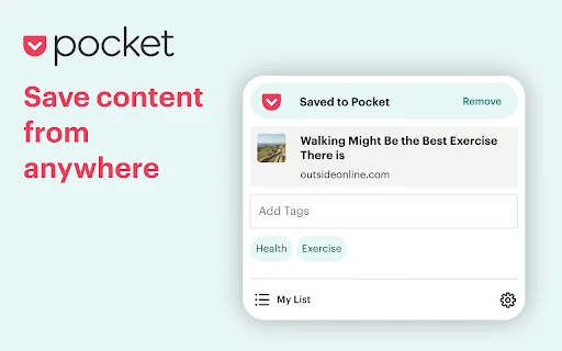 ดาวน์โหลด Save to Pocket ล่าสุด – เก็บเก็บบทความและวิดีโอไว้อ่านภายหลังฟรี - Screenshot 2