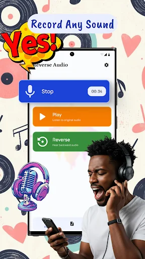 ดาวน์โหลด Reverse Audio: Reverse Singing ล่าสุด – แอปพลิเคชันย้อนกลับเสียงฟรี - Screenshot 2
