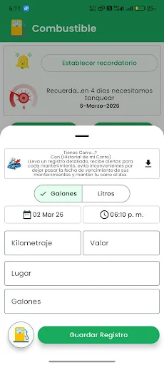 ดาวน์โหลด Historial Moto Mantenimiento ล่าสุด – จัดการดูแลรถมอเตอร์ไซค์ฟรี - Screenshot 3