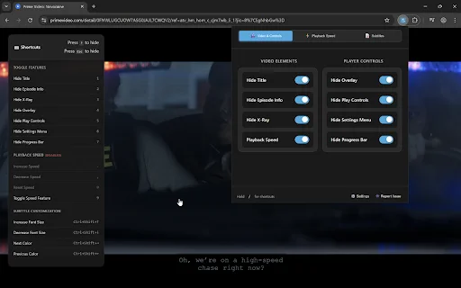 ดาวน์โหลด Prime Video Enhancer ล่าสุด – ปรับแต่งประสบการณ์รับชมให้คมชัด - Screenshot 5