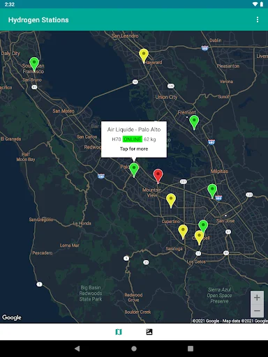 ดาวน์โหลด Hydrogen Stations USA ล่าสุด – ค้นหาสถานีไฮโดรเจนฟรี - Screenshot 18