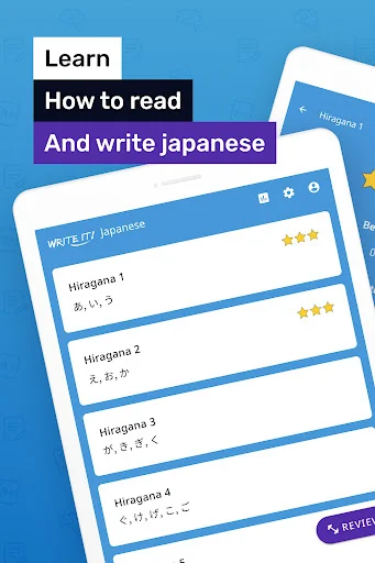 ดาวน์โหลด Write It! Japanese ล่าสุด – ฝึกเขียนคานะฟรีบนมือถือ - Screenshot 11