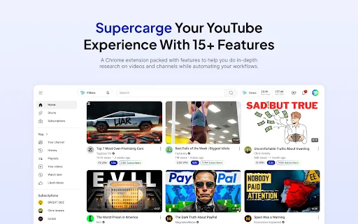 ดาวน์โหลด Nexlev YouTube Research & Analytics – ตัวช่วยวิเคราะห์ช่อง YouTube - Screenshot 1
