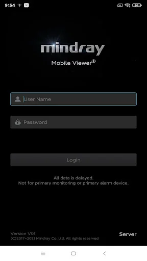ดาวน์โหลด Mindray Mobile Viewer ล่าสุด – ระบบติดตามผู้ป่วยอัจฉริยะ - Screenshot 1