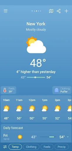ดาวน์โหลด Weather & Clima ล่าสุด – พยากรณ์อากาศแม่นยำ ใช้งานง่ายฟรี - Screenshot 12