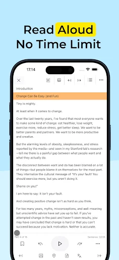 ดาวน์โหลด TTS Reader Pro ล่าสุด – อ่านออกเสียงไม่จำกัด ฟรี - Screenshot 2