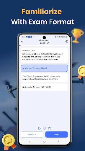 ดาวน์โหลด Part 107 Practice Test 2026 – เตรียมสอบโดรน FAA ฟรี - Screenshot 6