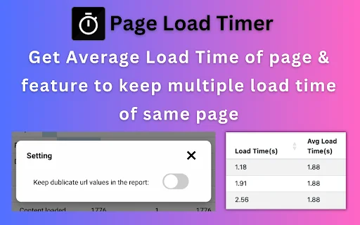 ดาวน์โหลด Page Load Timer ล่าสุด – ตรวจสอบความเร็วเว็บไซต์ฟรี - Screenshot 4