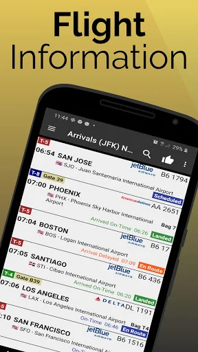 ดาวน์โหลดแอป Baltimore Airport BWI – เช็คตารางเที่ยวบินเรียลไทม์ - Screenshot 1