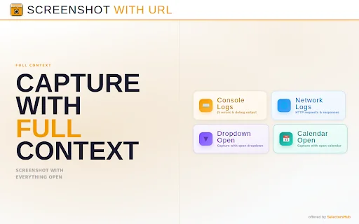 Screenshot with URL – แคปหน้าจอแบบเต็มพร้อม URL และบันทึกวิดีโอ ฟรี! - Screenshot 3