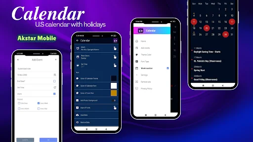 ดาวน์โหลด US Calendar 2026 ปฏิทินวันหยุดสหรัฐฯ ใช้งานง่าย ฟรี - Screenshot 1