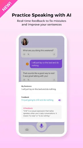 ดาวน์โหลด Cake เรียนภาษาอังกฤษและเกาหลีฟรี – ฝึกพูดสนุกได้ทุกวัน - Screenshot 3