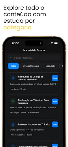 ดาวน์โหลด Simulado Detran 2026 ล่าสุด – ฝึกทำข้อสอบใบขับขี่บราซิลฟรี - Screenshot 6