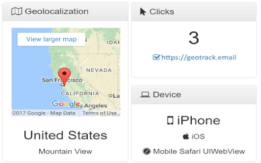 ดาวน์โหลด Geotrack สำหรับ Gmail – ติดตามอีเมลแม่นยำ ฟรีตลอดชีพ - Screenshot 1