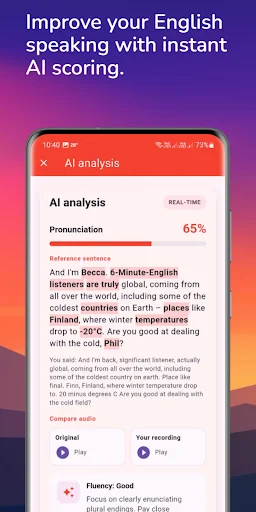 ดาวน์โหลด Learning English – 6 minutes ล่าสุด – ฝึกพูดและฟังภาษาอังกฤษฟรี - Screenshot 14