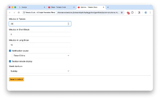 ดาวน์โหลด Tomato Clock – ส่วนขยาย Pomodoro Timer ช่วยเพิ่มสมาธิในการทำงานฟรี - Screenshot 3