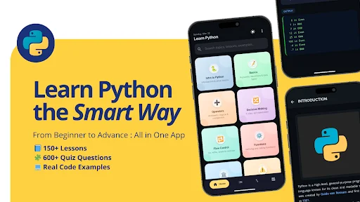 ดาวน์โหลด Learn Python: Quiz & More ล่าสุด – เรียนเขียนโปรแกรมฟรี - Screenshot 1