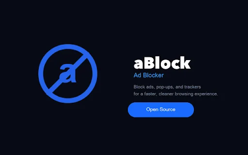 ดาวน์โหลด aBlock – ส่วนขยายบล็อกโฆษณาและตัวติดตาม ฟรีล่าสุด - Screenshot 1