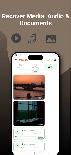 กู้คืนข้อความที่ถูกลบ Recover Deleted Messages–ChatN ดาวน์โหลดฟรี - Screenshot 3