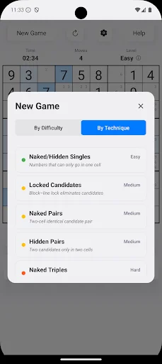ดาวน์โหลด Sudoku Trainer! เวอร์ชันล่าสุด – ฝึกทักษะซูโดกุฟรี - Screenshot 4