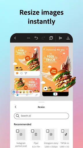 ดาวน์โหลด Adobe Express ล่าสุด – แอปแต่งรูปและวิดีโอ AI มือโปร - Screenshot 8