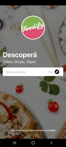 ดาวน์โหลด Foodify.ro ล่าสุด – แอปสั่งอาหารยอดนิยมใน Valcea ฟรี - Screenshot 1
