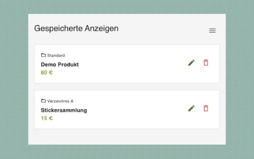 ดาวน์โหลด Kleinanzeigen Tool ล่าสุด – จัดการและลงประกาศขายสินค้าได้รวดเร็วทันใจ - Screenshot 2
