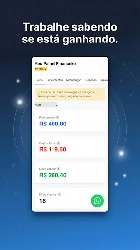 ดาวน์โหลด Roda Lucro ล่าสุด – บริหารจัดการรายได้คนขับรถรับส่งฟรี - Screenshot 7