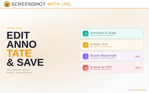 Screenshot with URL – แคปหน้าจอแบบเต็มพร้อม URL และบันทึกวิดีโอ ฟรี! - Screenshot 5