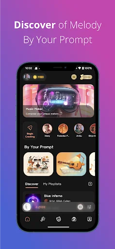 ดาวน์โหลด Melody AI Music & Song Maker ล่าสุด – สร้างเพลงจากข้อความฟรี - Screenshot 1
