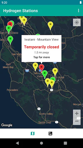 ดาวน์โหลด Hydrogen Stations USA ล่าสุด – ค้นหาสถานีไฮโดรเจนฟรี - Screenshot 5