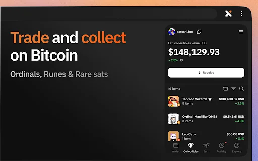 ดาวน์โหลด Xverse: กระเป๋าเงิน Bitcoin ที่ดีที่สุด – รองรับ Ordinals และ Runes - Screenshot 2