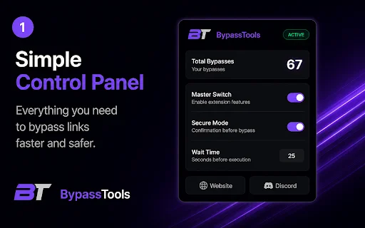 ดาวน์โหลด Bypass Tools Helper ล่าสุด – ข้ามลิงก์รวดเร็วทันใจ - Screenshot 1