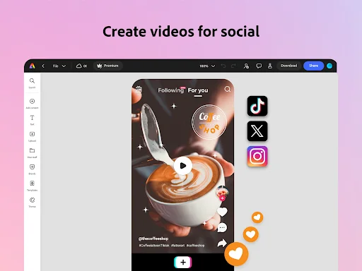 ดาวน์โหลด Adobe Express ล่าสุด – แอปแต่งรูปและวิดีโอ AI มือโปร - Screenshot 20